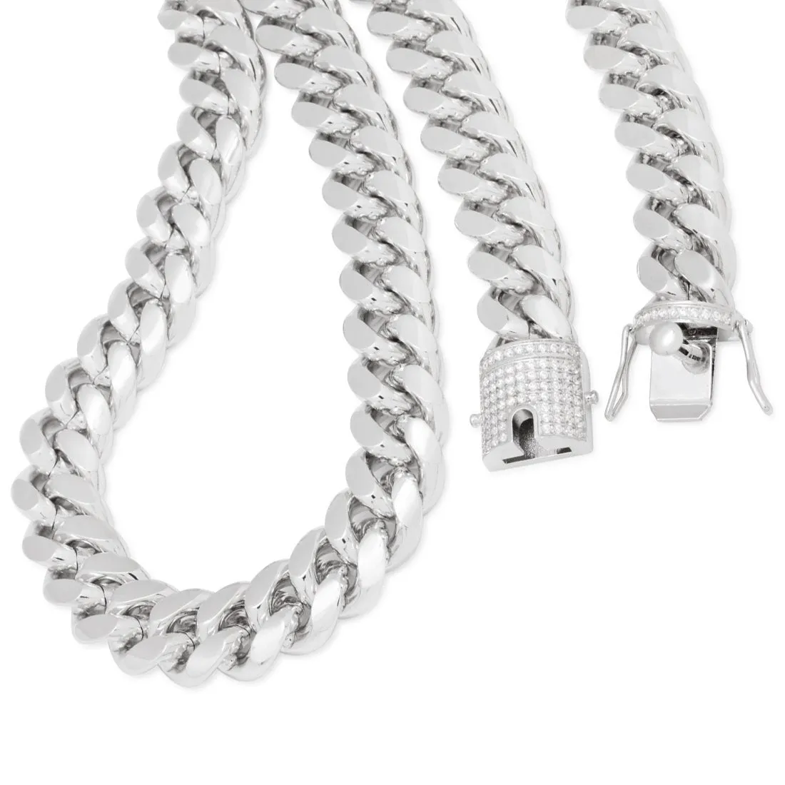 18mm Stainless Steel Miami Cuban Curb Chain