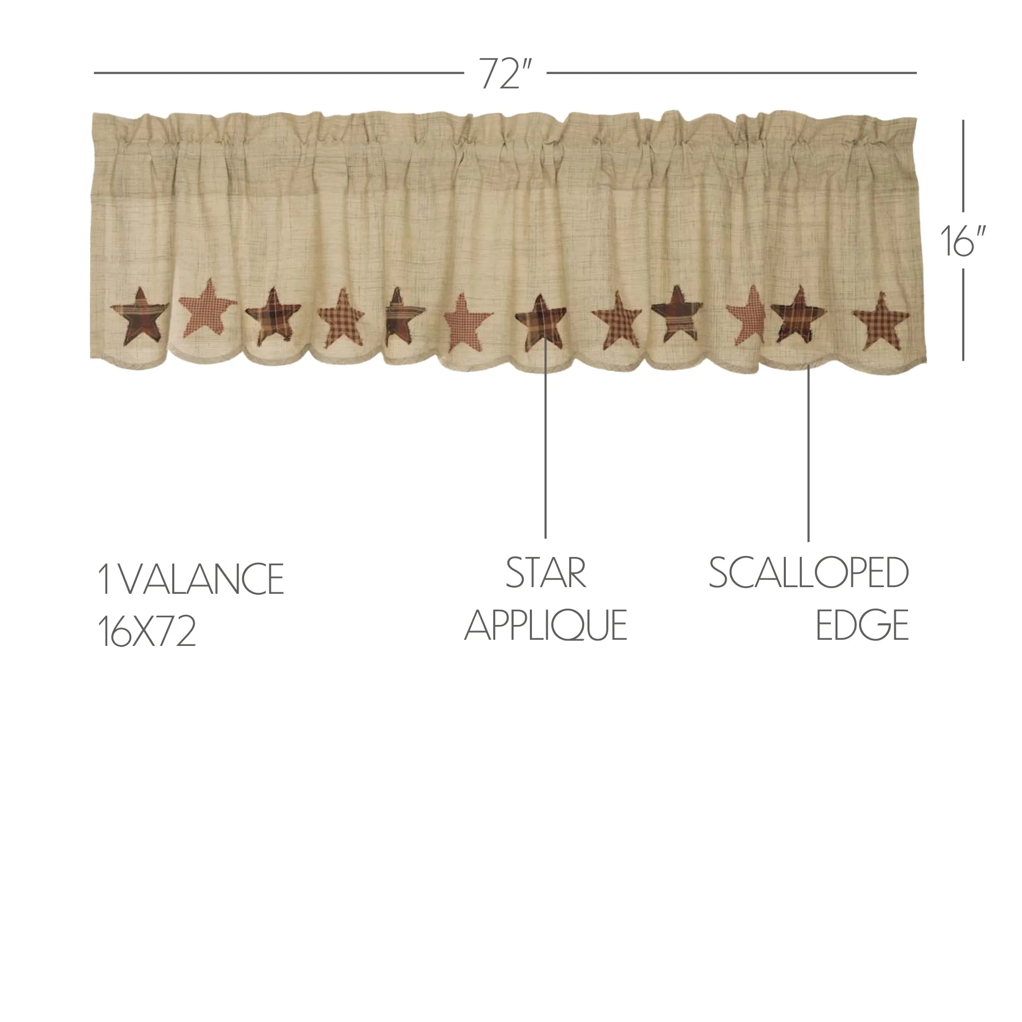 Abilene Star Valance