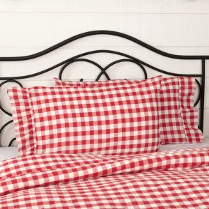 Annie Red Buffalo Check Standard Pillow Case - Set of 2