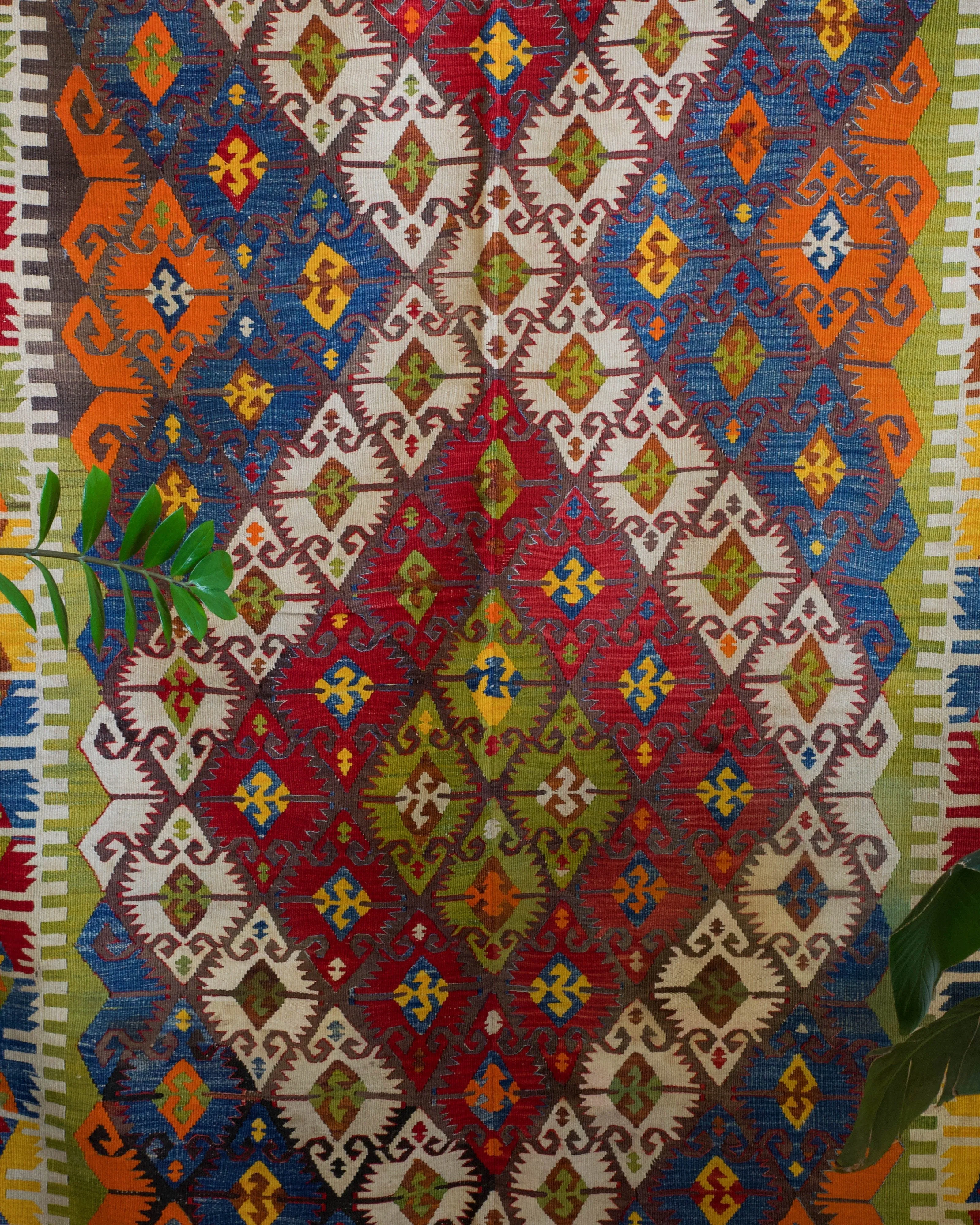 Antique Nigde Camardi Kilim Rug