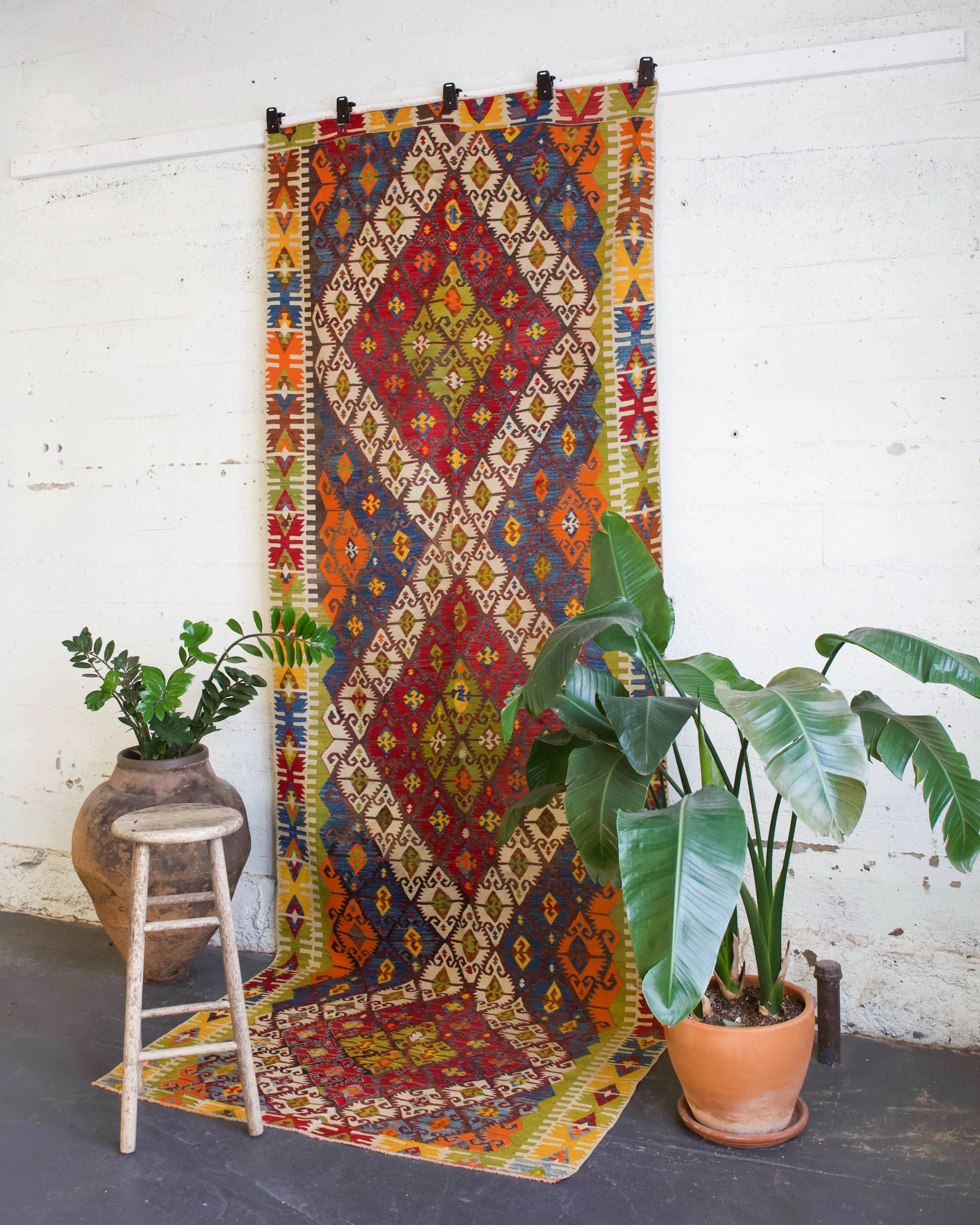 Antique Nigde Camardi Kilim Rug