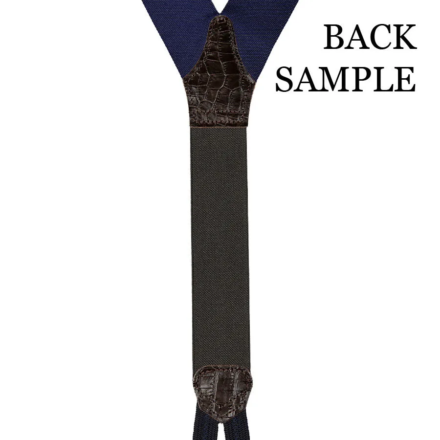 Barathea Braces - Navy / Burgundy I