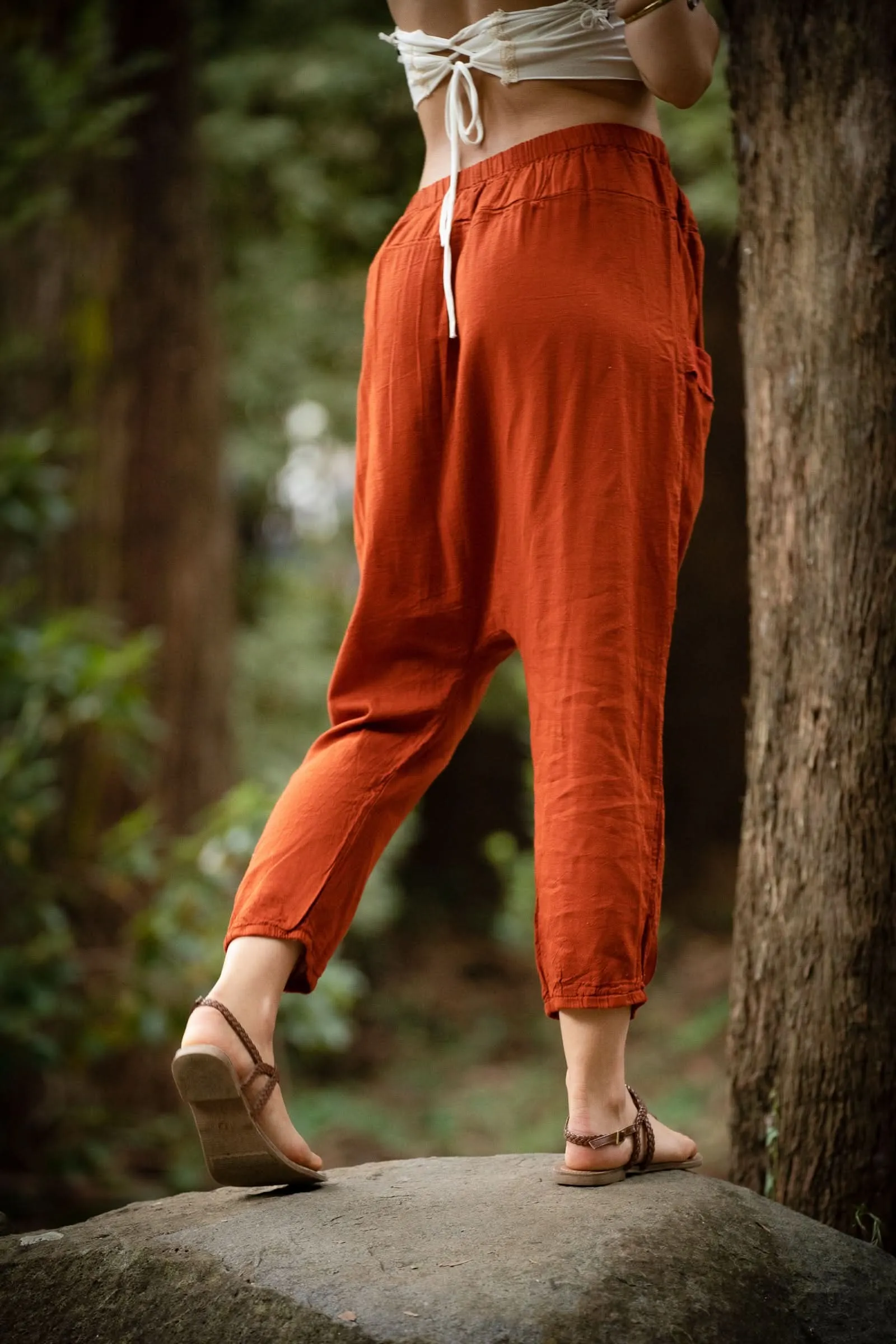 Bedouin Harem Pants - Rust