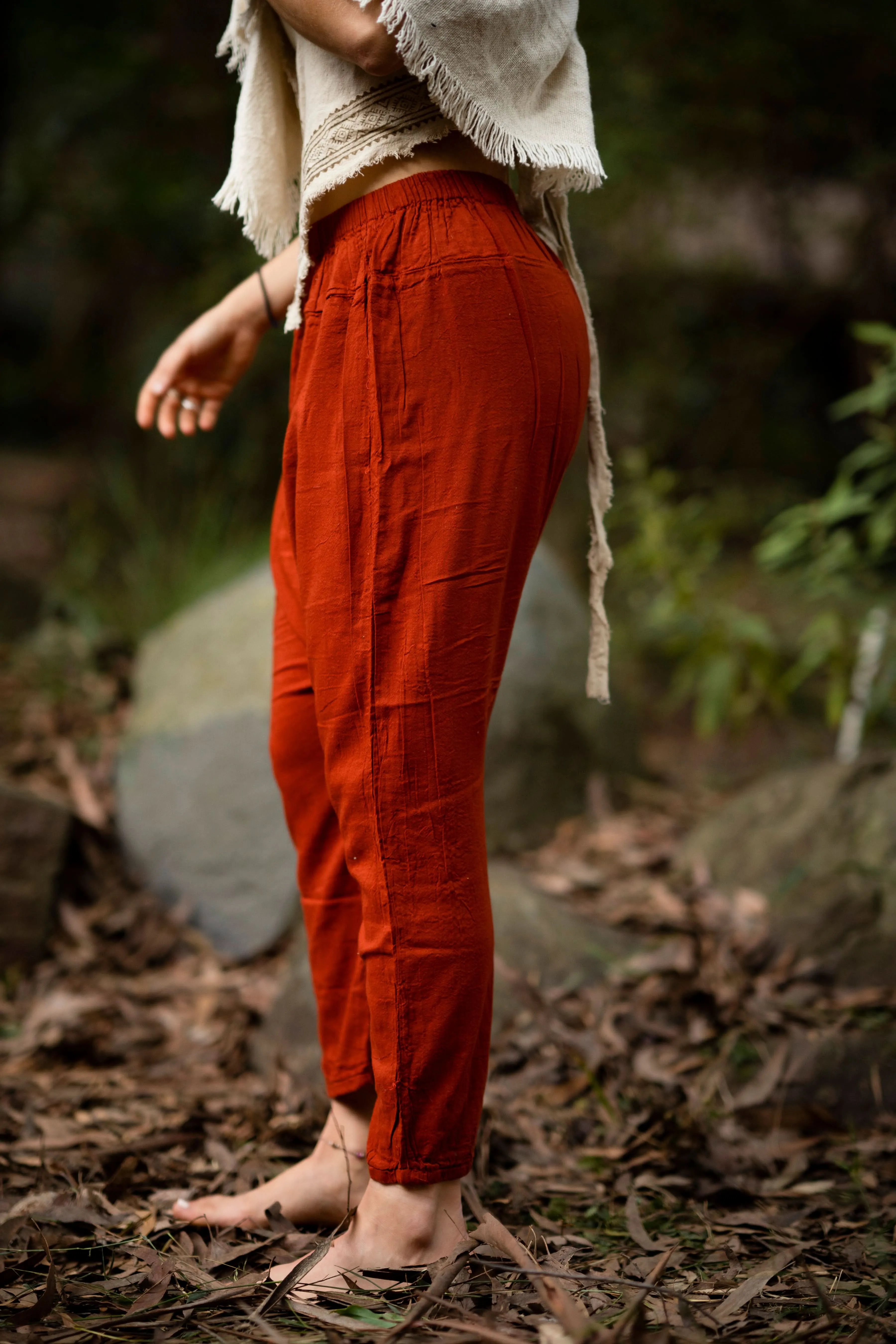 Bedouin Harem Pants - Rust