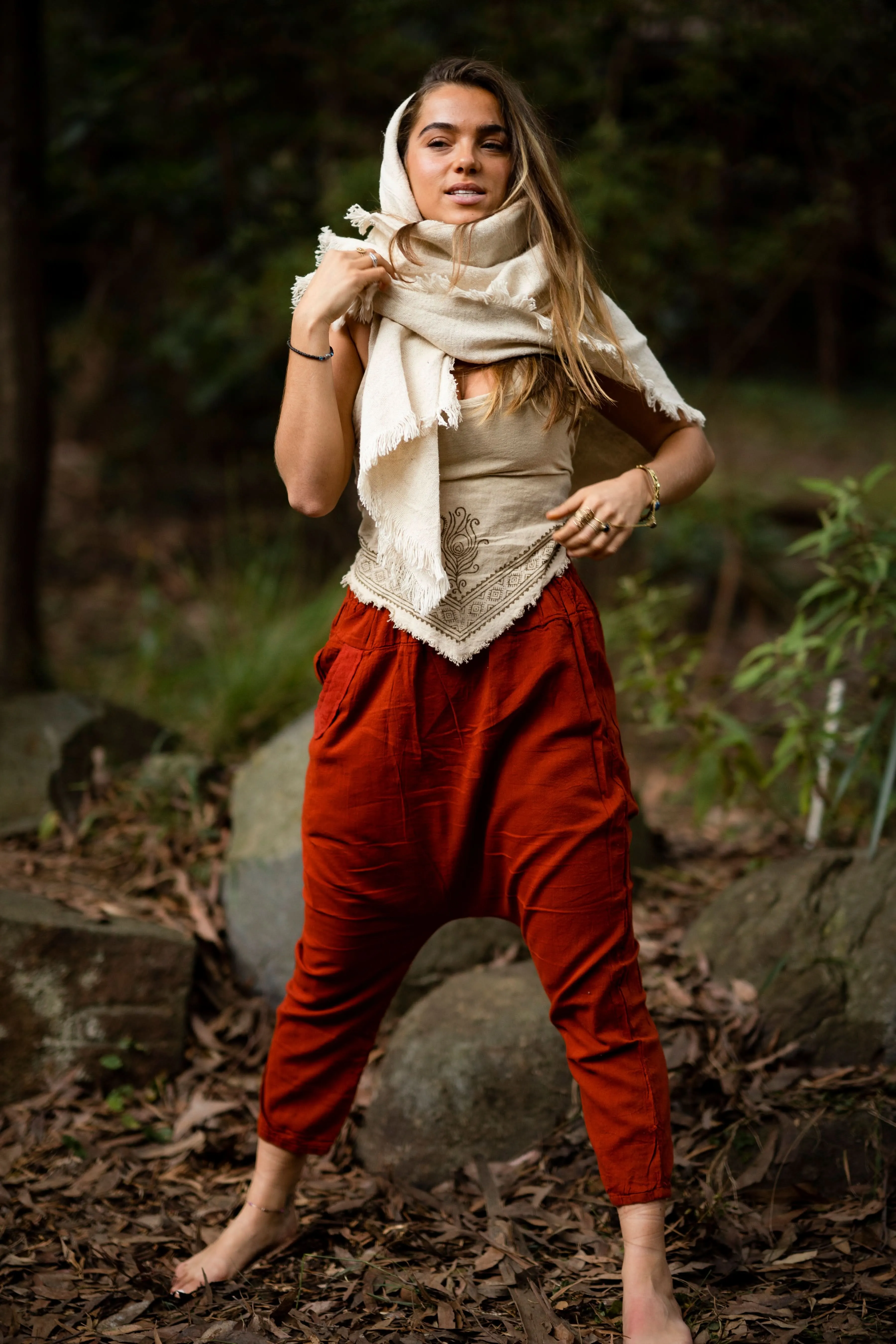 Bedouin Harem Pants - Rust