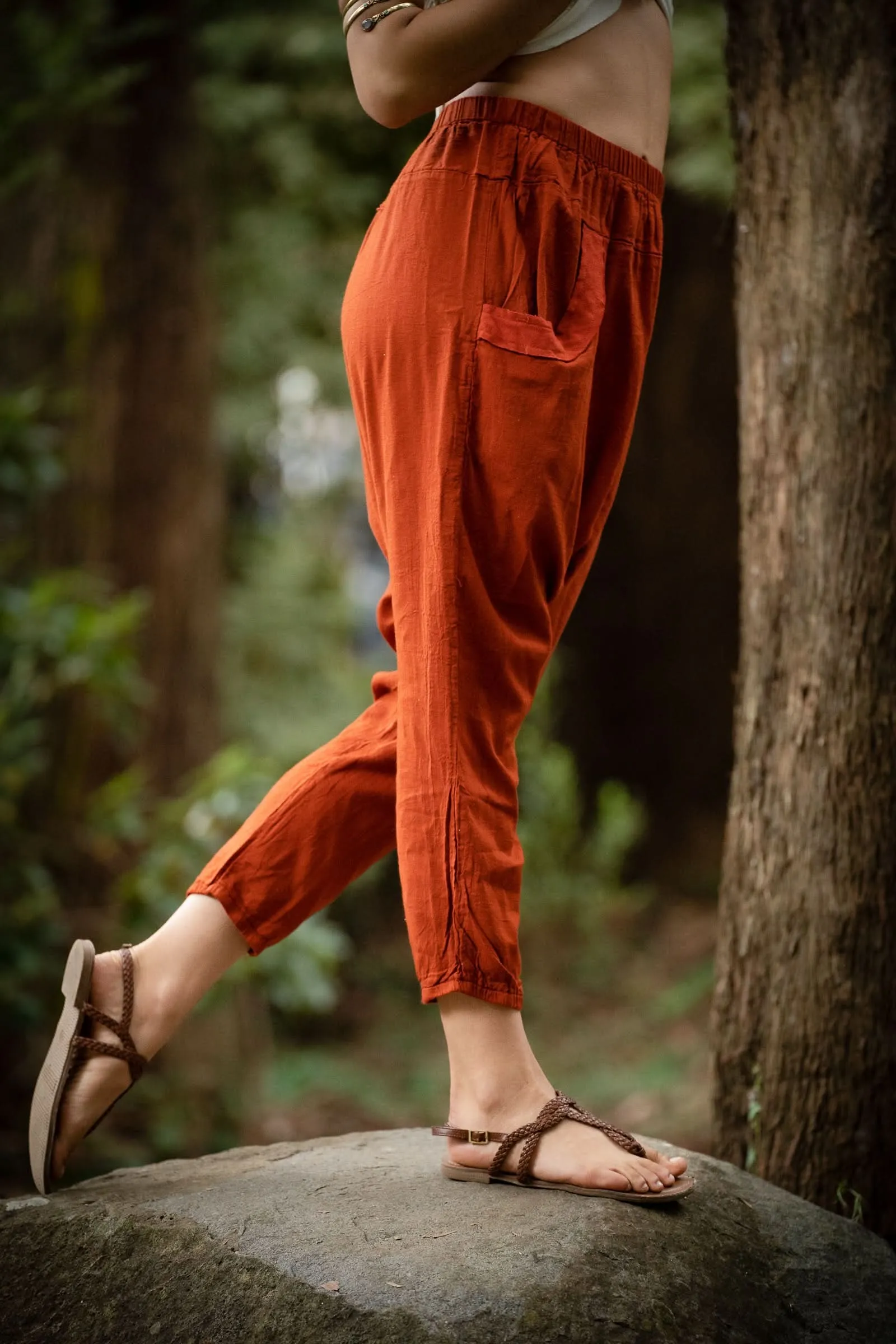 Bedouin Harem Pants - Rust