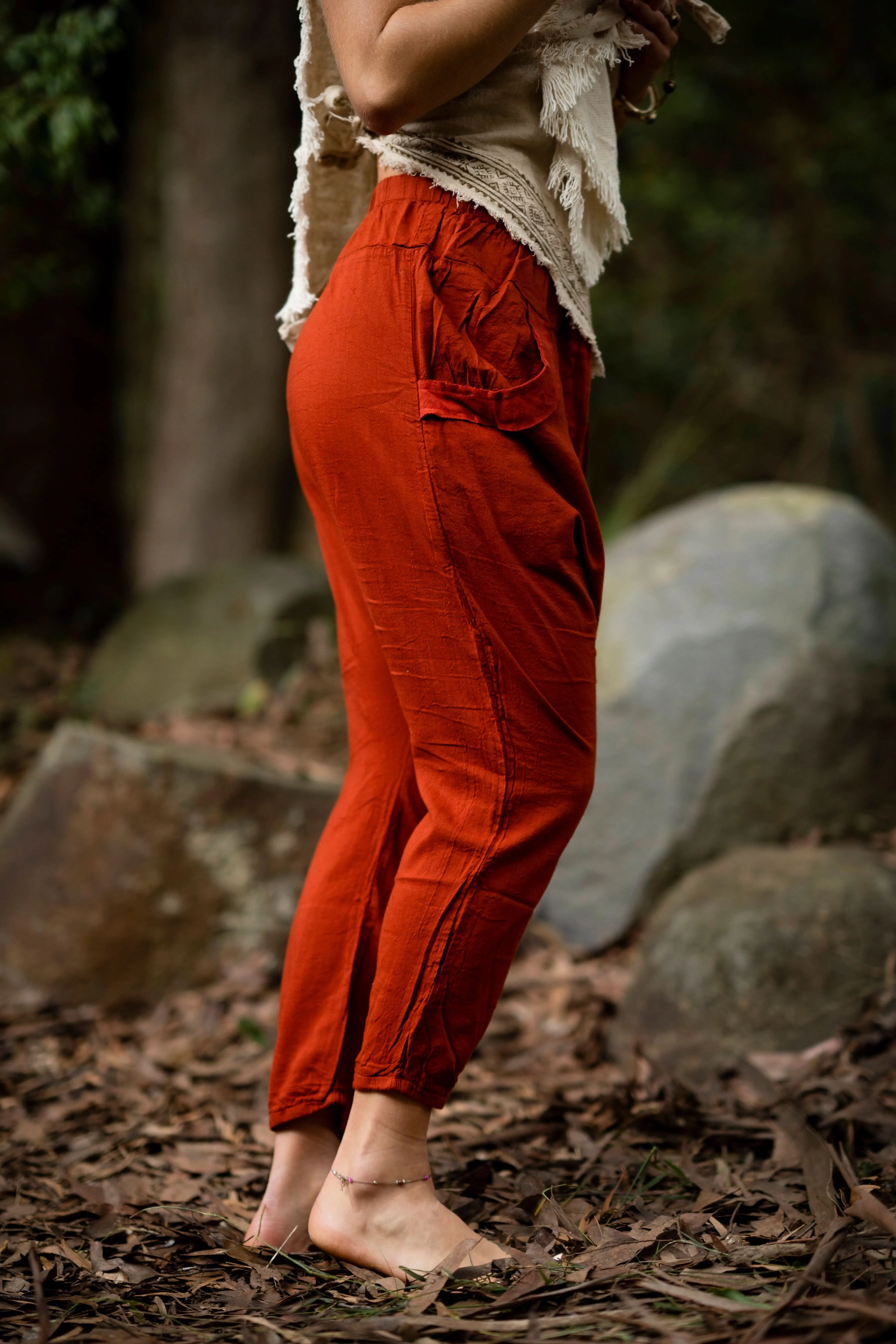 Bedouin Harem Pants - Rust