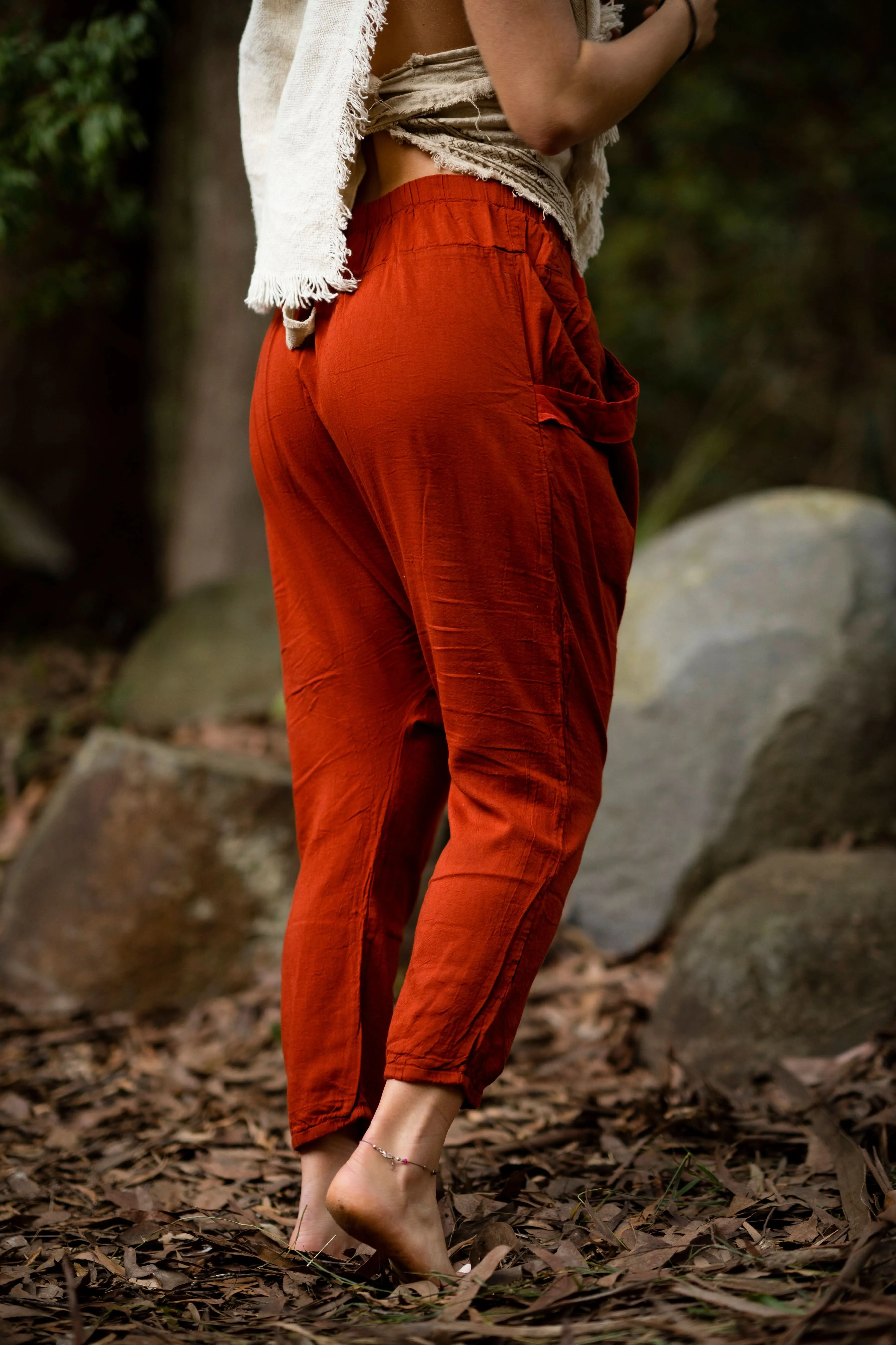 Bedouin Harem Pants - Rust