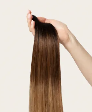 Cappuccino Ombre, 20" Classic Clip-In Hair Extensions, T1B-4-27 | 120g