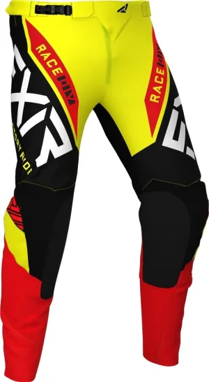 FXR Pro-Stretch Helium MX Gear Motocross Pants Black/Yellow/Red