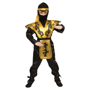 Gold Ninja Costume - Kids