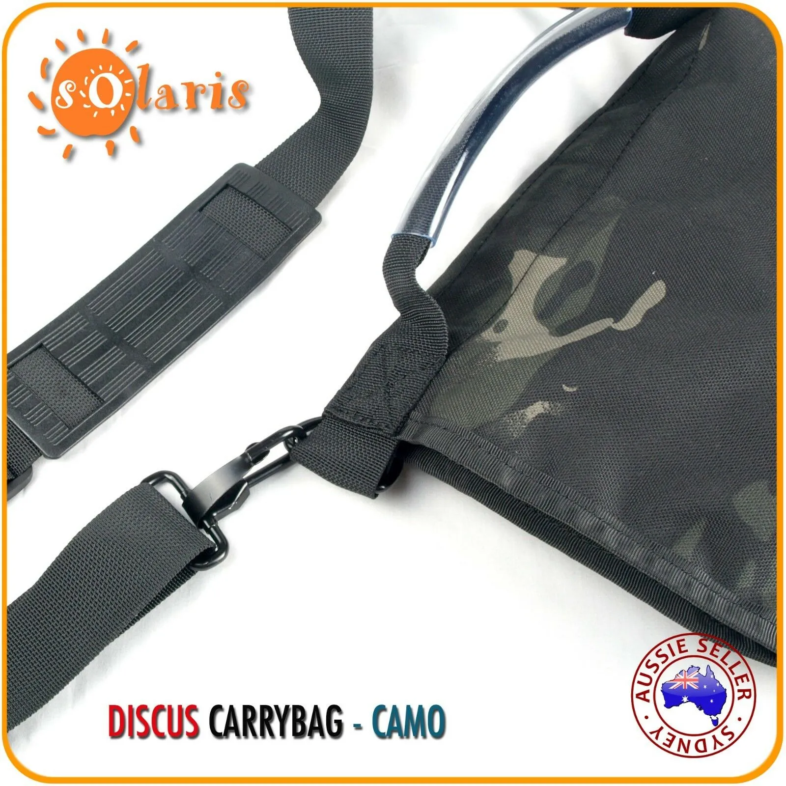 Heavy Duty 2 Discus Carry Bag with Shoulder Strap  - CAMO