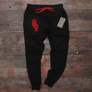 Keys French Terry Yard Sweats Black/Red