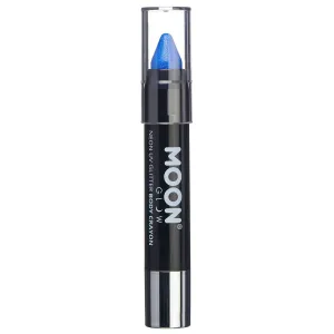 Moon Glow Neon UV Body Crayon - Glitter Blue