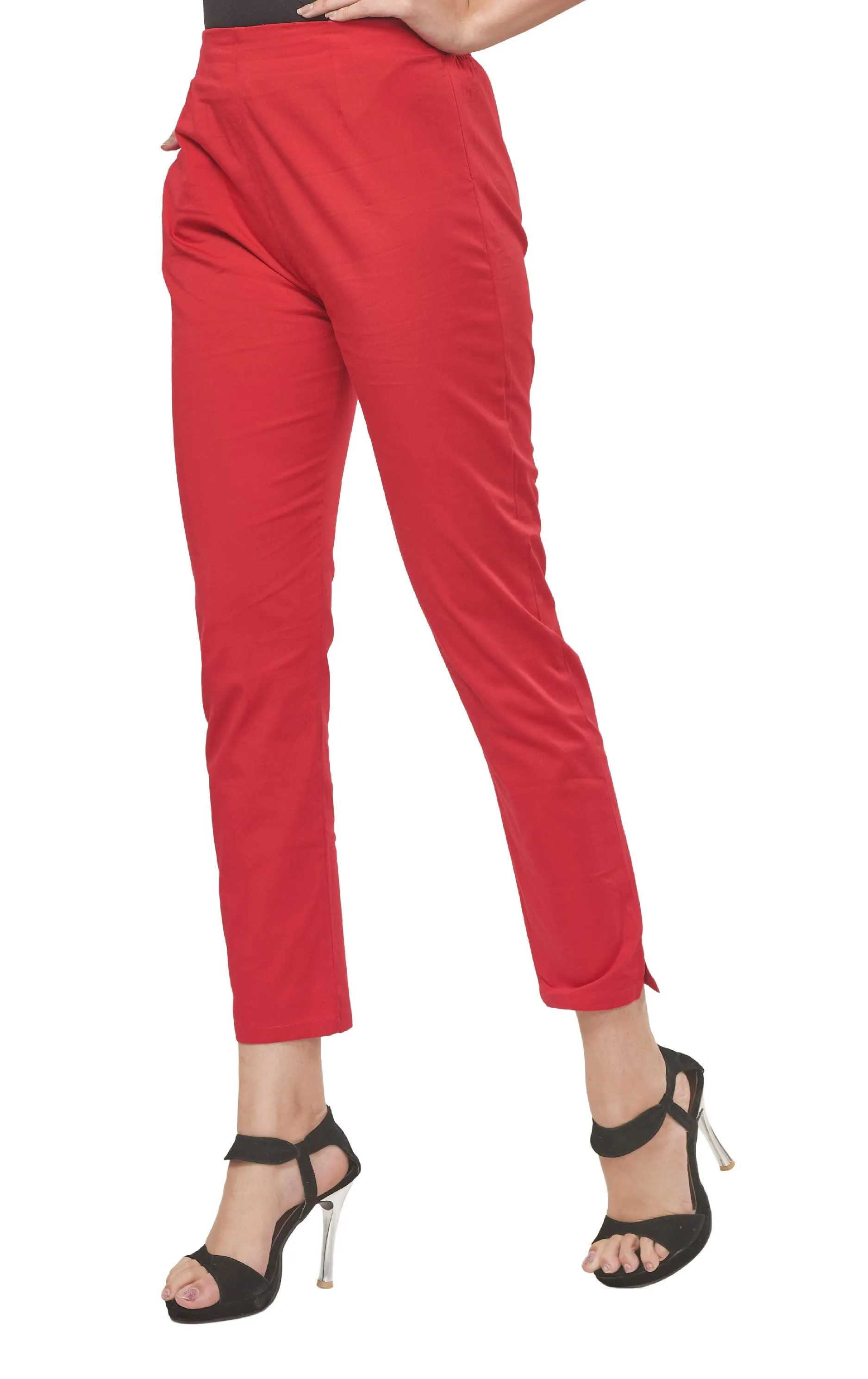 Pencil Pants : Plus Size (Poppy Red)