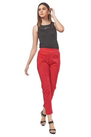 Pencil Pants : Plus Size (Poppy Red)