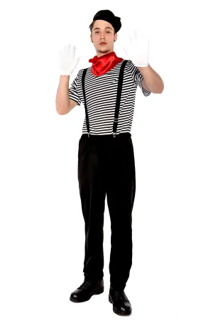 Premium Mesmerizing Mime Mens Costume