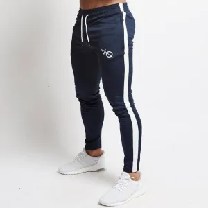 Premium Skinny Fit Track Bottoms - Navy