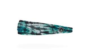 RAVEbandz MVP Headband - Black / Green Tie Dye