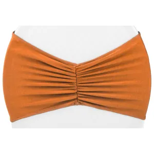 Ruffled  Spandex Chair Band - Terracotta