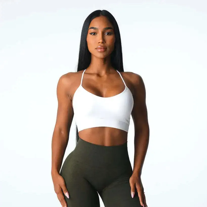 Seamless Push Up Yoga Gym Crop Top Beauty Back Fitness Top High Support Sports Bra