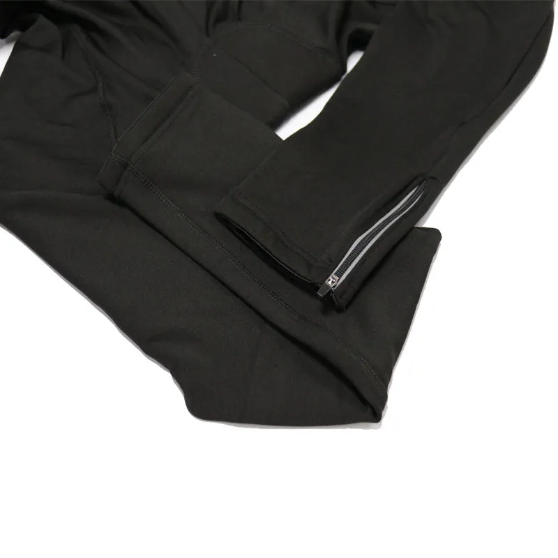 T Red Fleece Retro Cycling Bib Pants