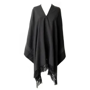 Women's Blackout Pilar Alpaca Poncho