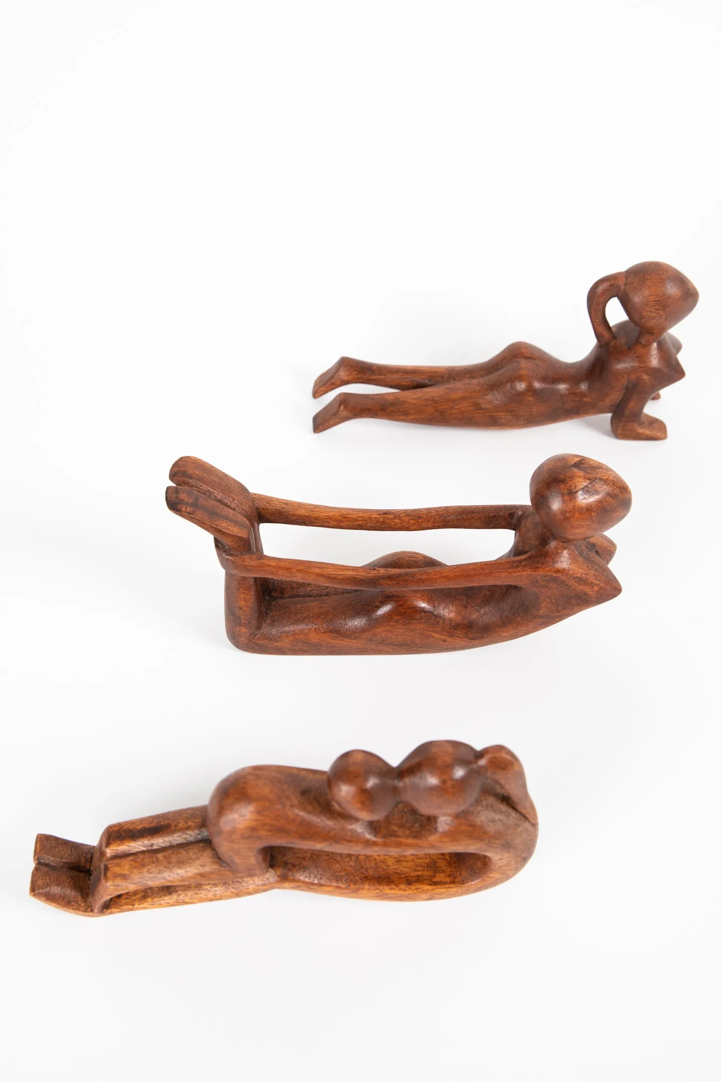 Wooden Yoga Sculpture