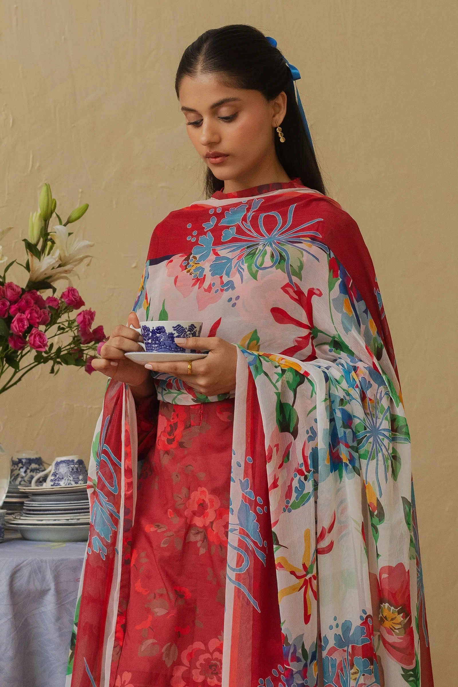 Zara Shahjahan Coco Prints Vol-II – POMEGRANATE-D9